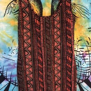 Forever 21 Tribal Patterned Body Con Dress